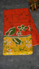Mul Mul Cotton Saree Red to Yellow thumbnail