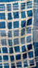 Linen Cotton Batik Print Blue With Zari Border thumbnail