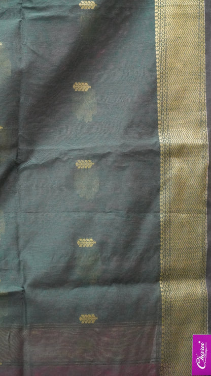 Maheswari Cotton Saree Butterfly Print- Pink