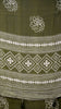 Shiffon Printed Saree Olive Green With Zari Border thumbnail