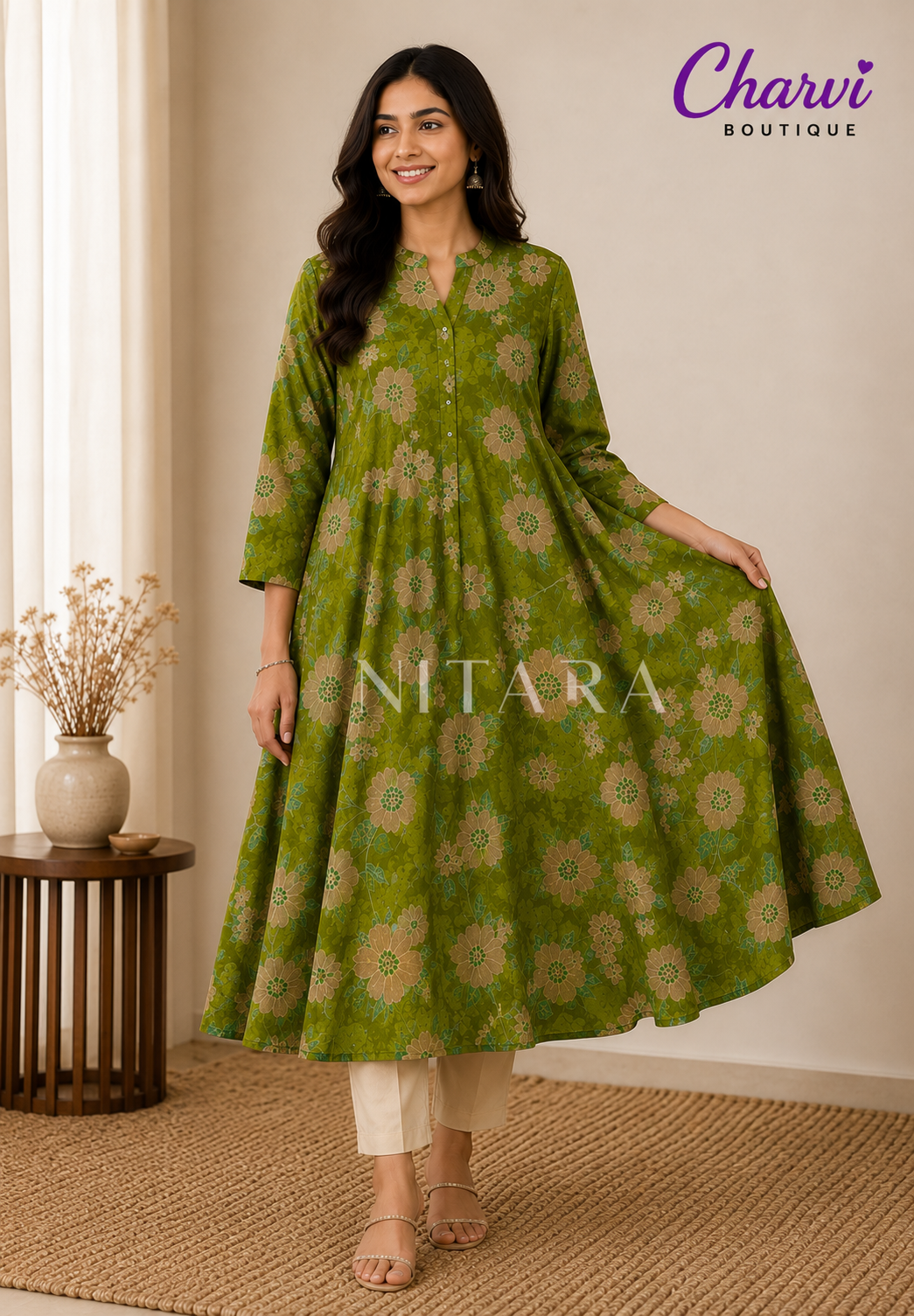 A line Kurti