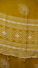 Shiffon Printed Saree Mustard With Zari Border thumbnail