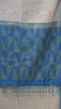 Semi Tussar Arrow Print Sky Blue thumbnail