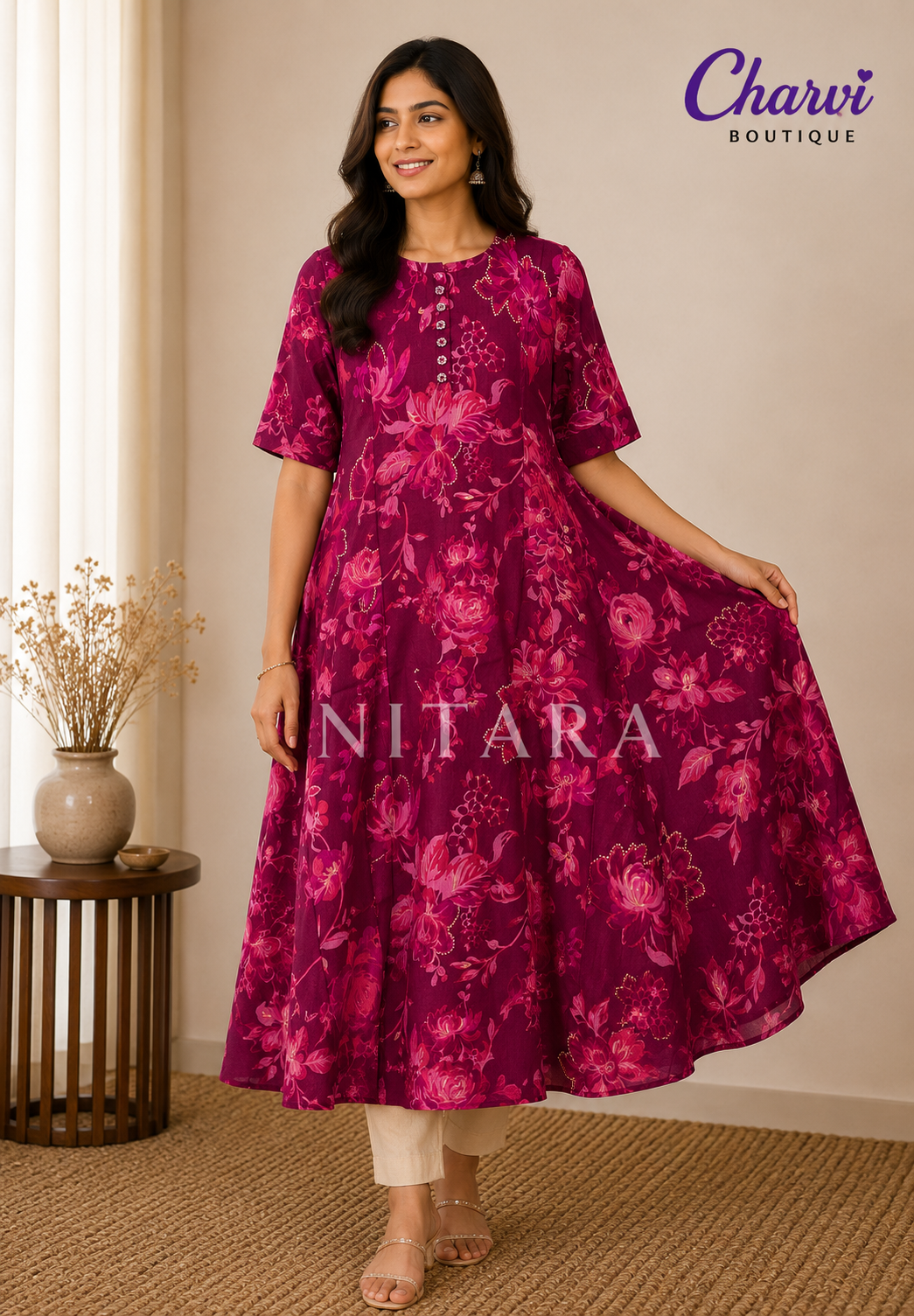 A line kurti