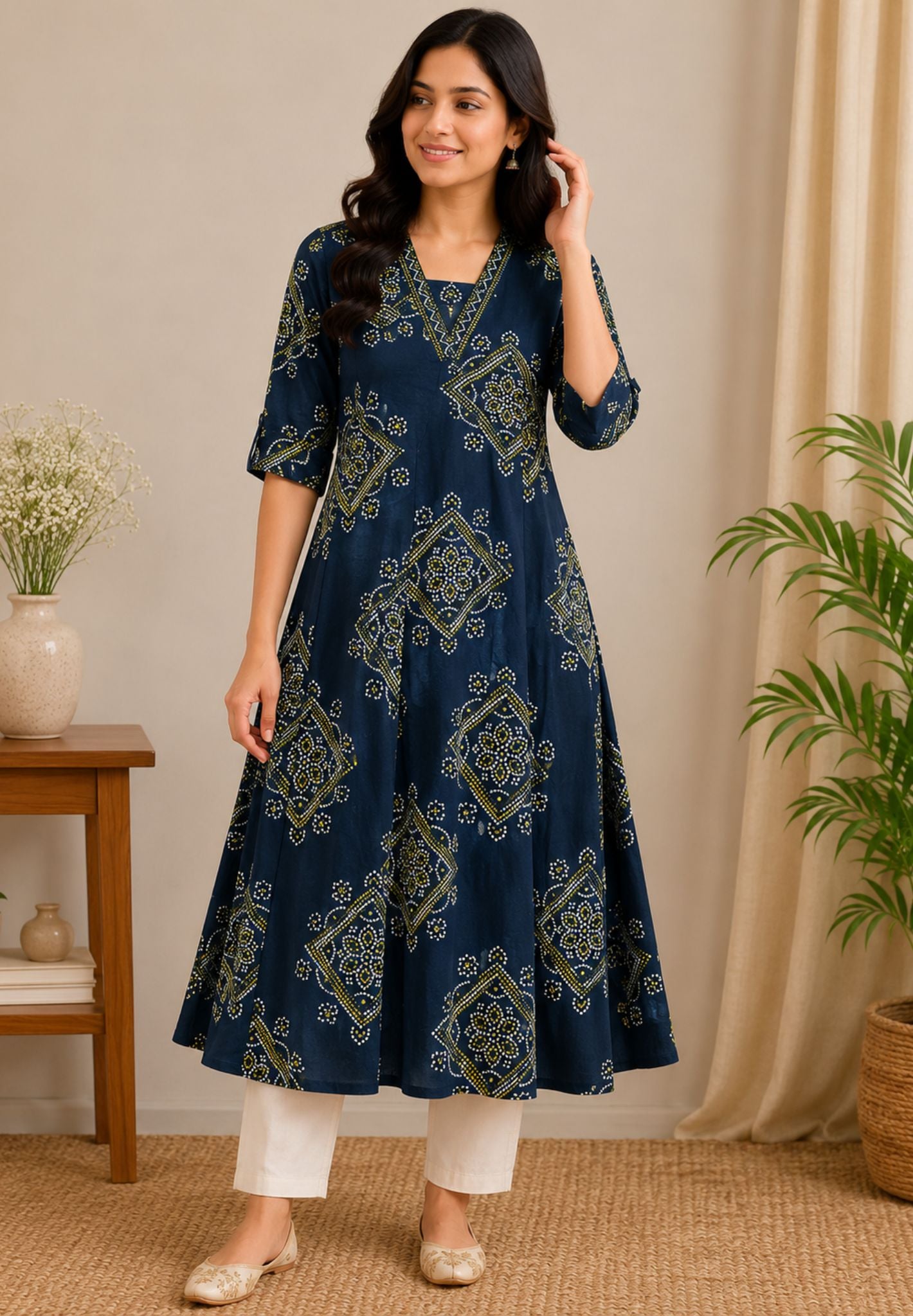 Kurti-Bandhini Pattern