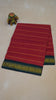 Sungudi Cotton Saree Checks Veldhari-Red thumbnail