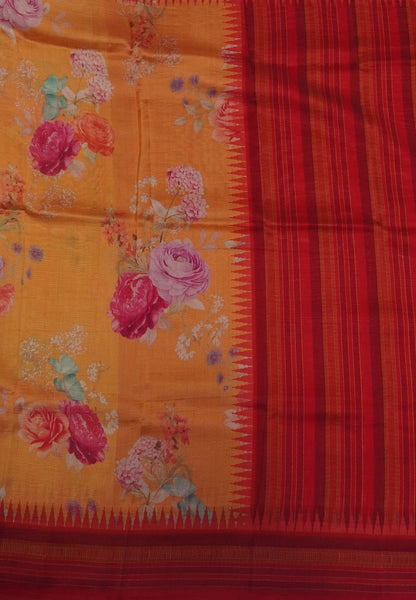 Premium Silk Saree-Mustard