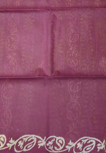 Bhagalpur Cotton Saree-Olive Green