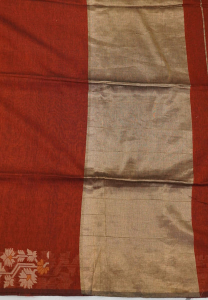 Handloom Cotton Saree-Honey Paithani Border