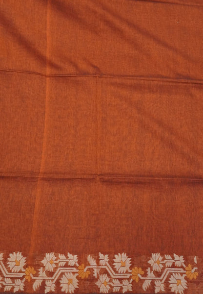 Handloom Cotton Saree-Honey Paithani Border