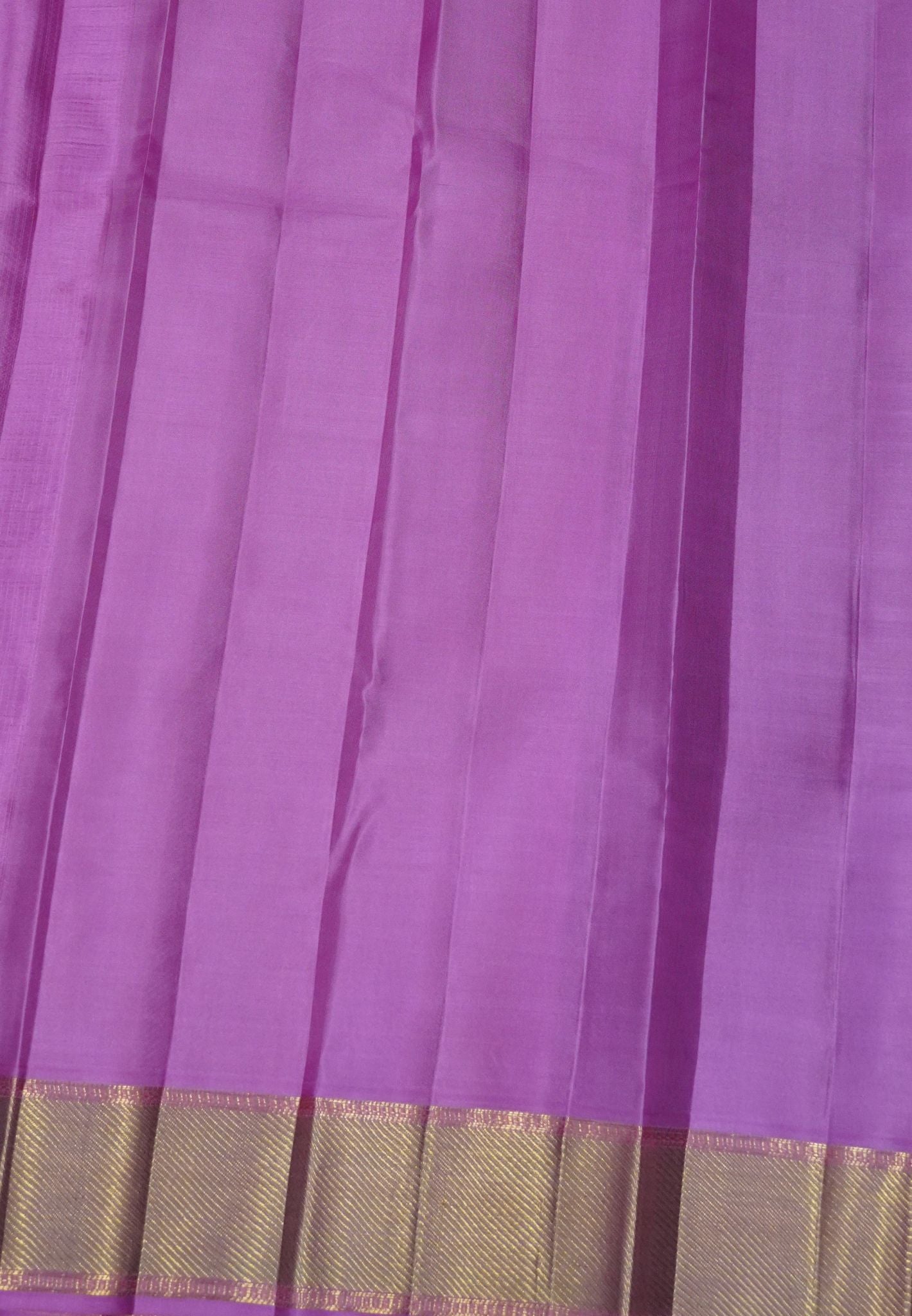 Pure Kanchipuram Silk Saree- Lavender with Floral Motif