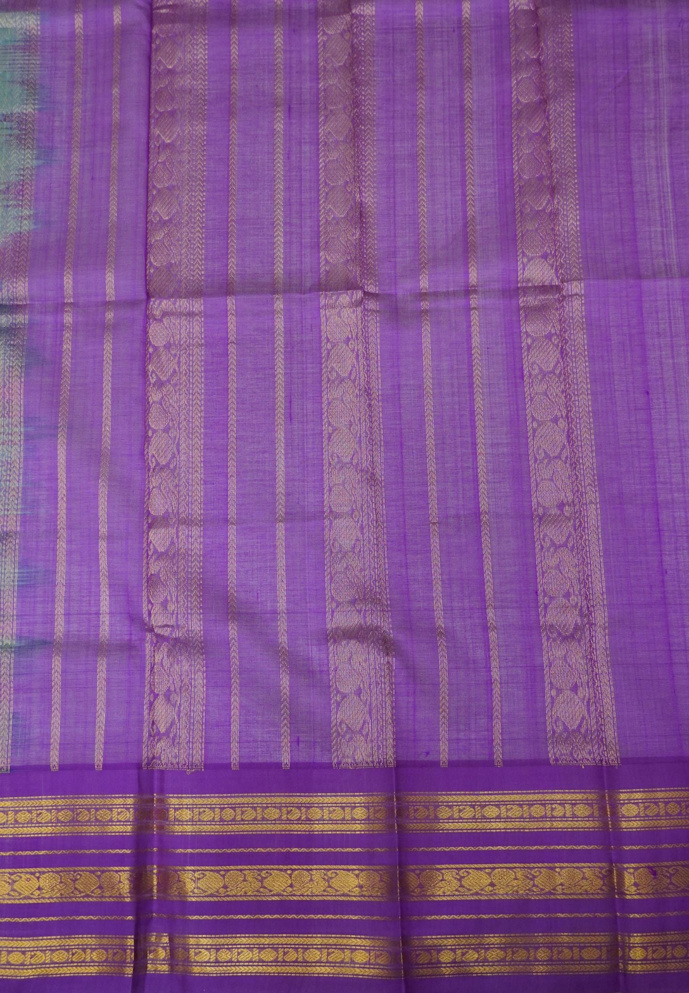 Pure Silk Cotton Saree-Sky Blue