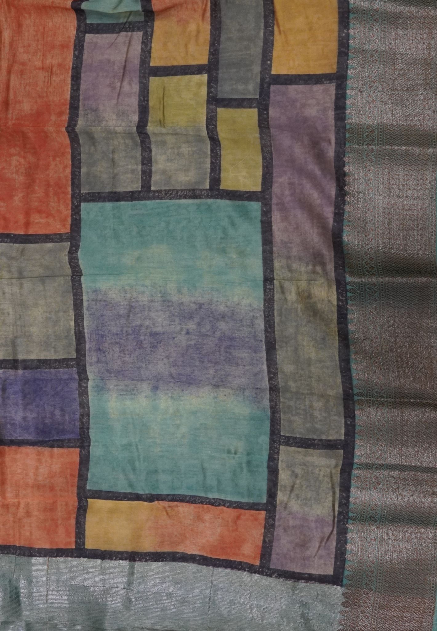 Chanderi Saree-Green