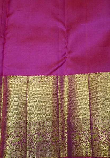 Pure Bridal Kanchipuram Silk Saree-Pink