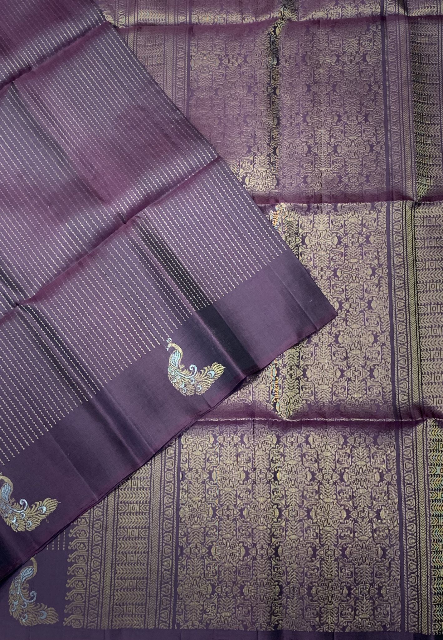 Pure Silk Saree – Arakku with Self Zari Weaving and Meenakari Butta