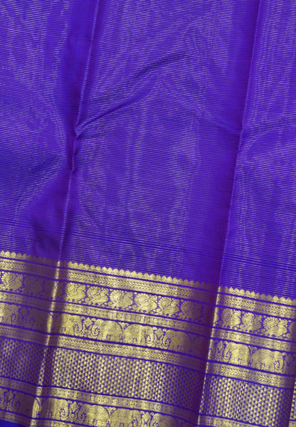 Pure Kanchipuram Silk Saree - Voilet with Vairoosi Pattern