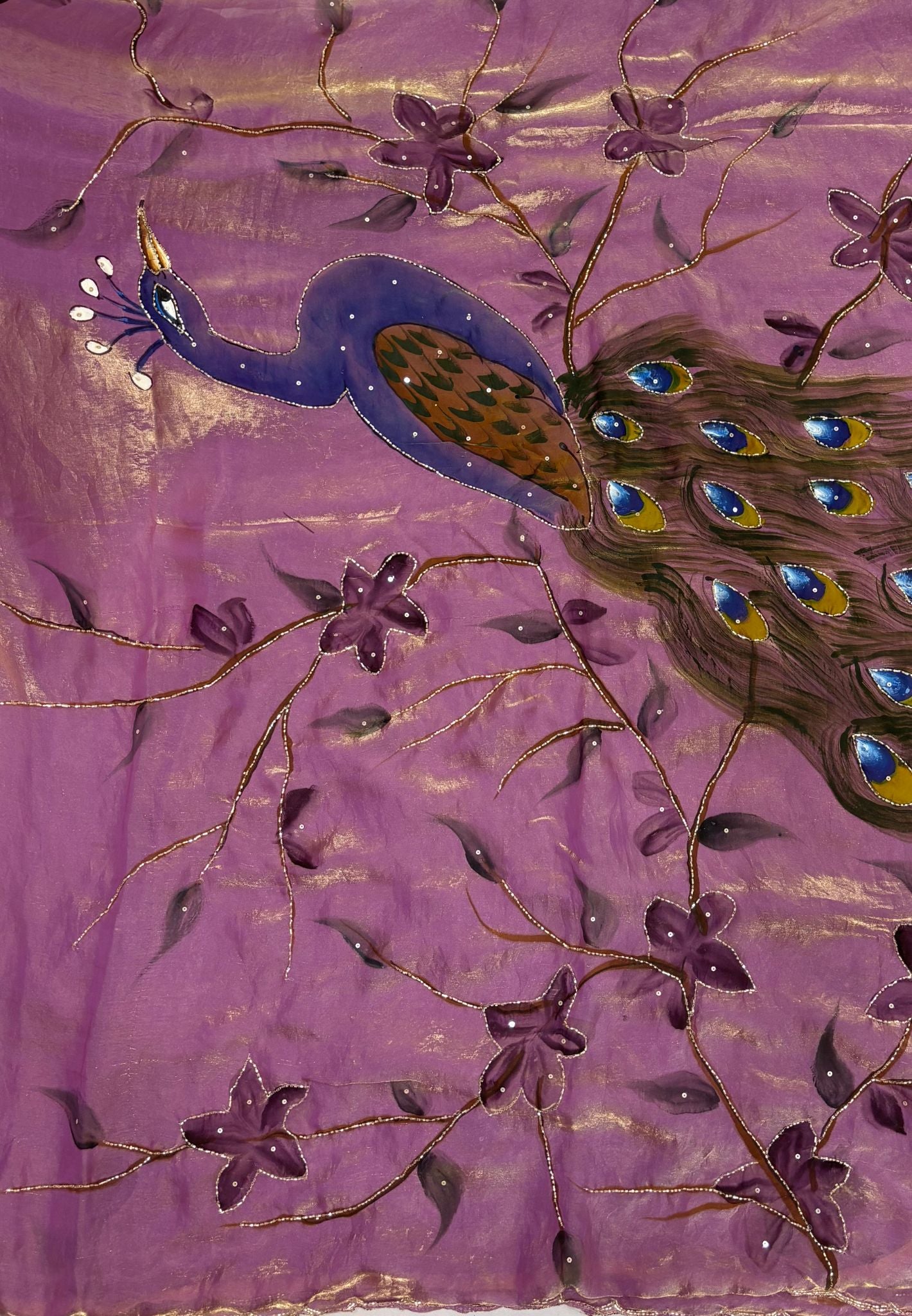 Designer Saree-Purple