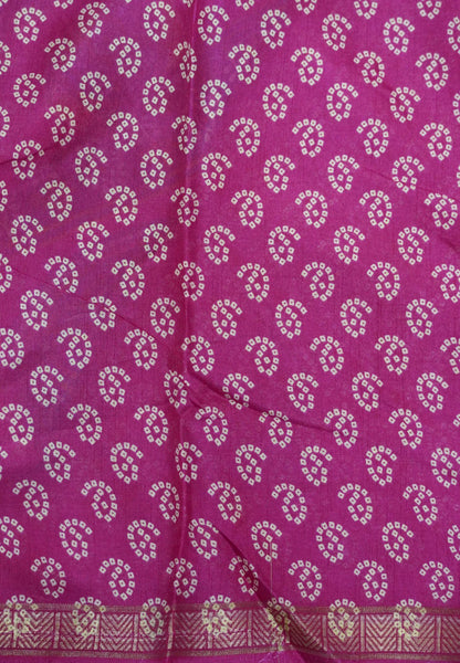 Dola Saree-Pink in Kolam patteran with Small Border