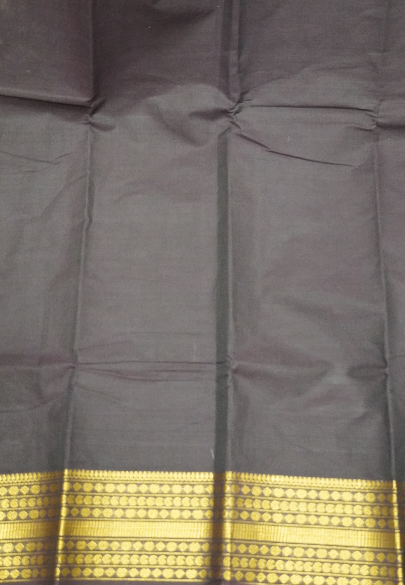 Chettinadu Cotton Saree-Deep Brown