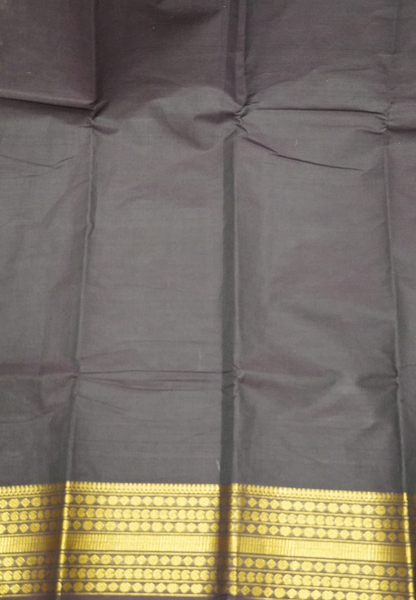 Chettinadu Cotton Saree-Deep Brown