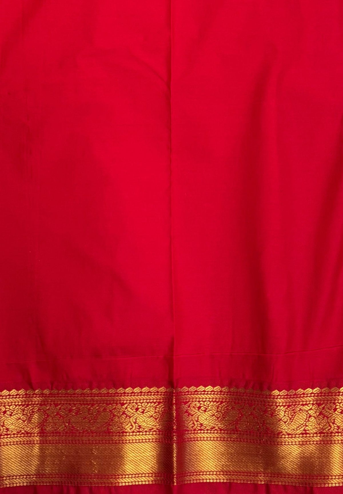 Budget Kanchipuram Saree-Ice Blue with Contrast Border