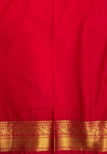 Budget Kanchipuram Saree-Ice Blue with Contrast Border