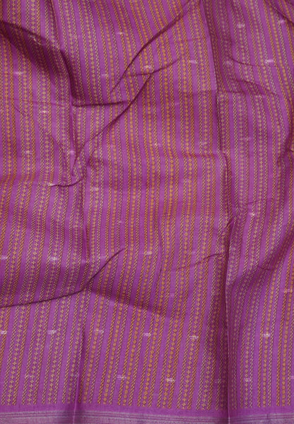 Semi Tussar Saree-Bottle Green with Mini Zari Dots