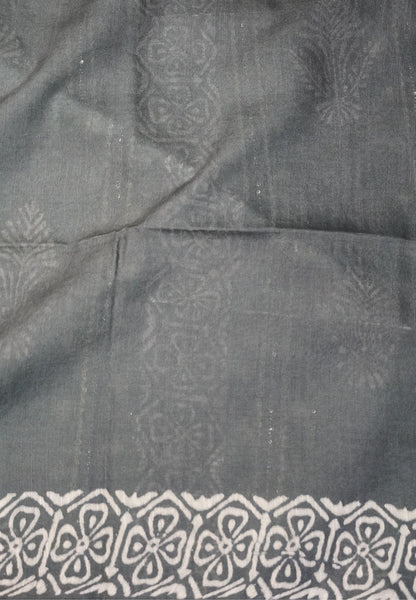 Bhagalpur Cotton Saree-Sea Green