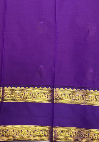 Budget Kanchipuram Saree-Chilli Red with Contrast Border