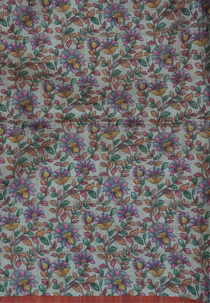 Semi Tussar Saree-Honey