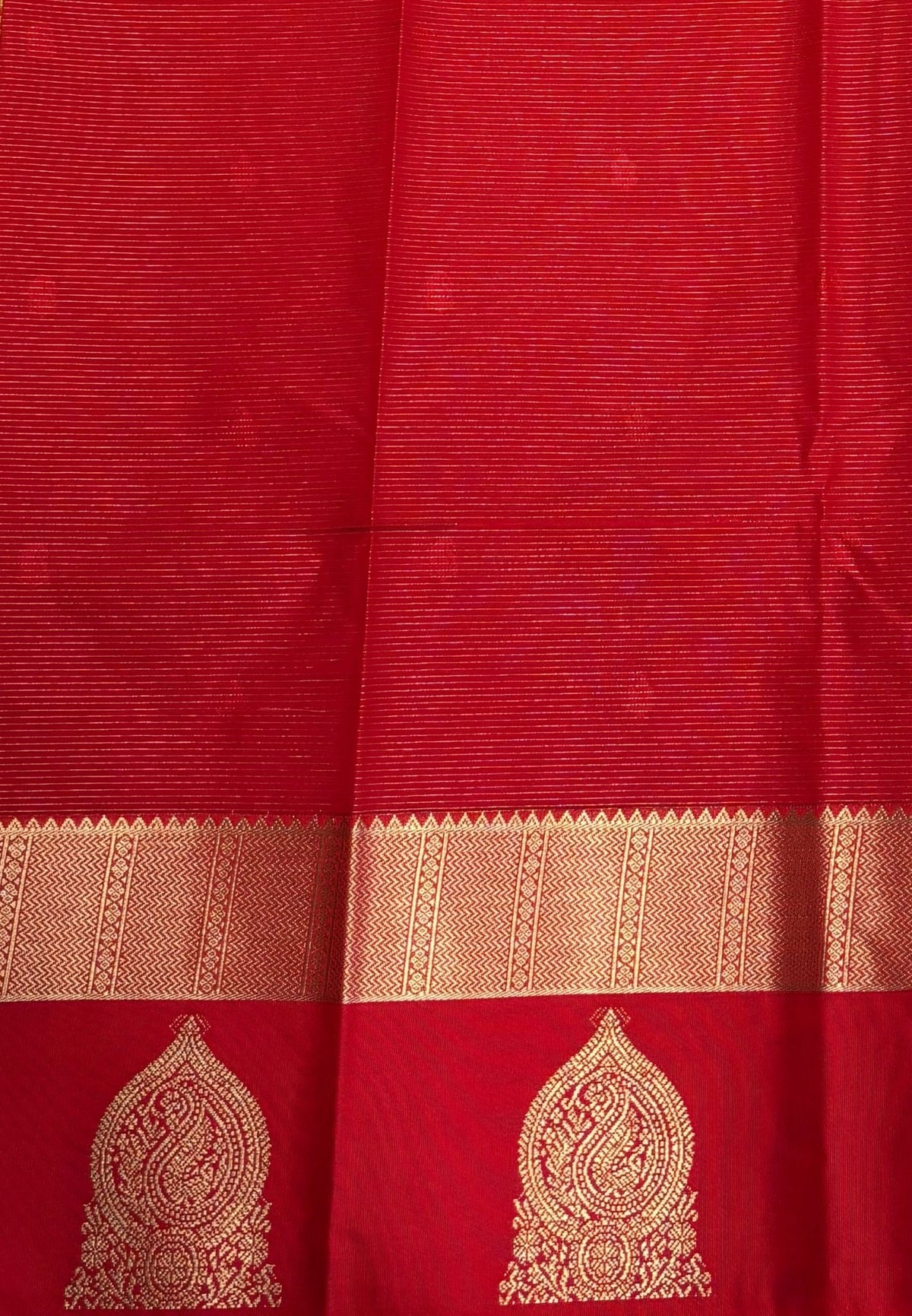 Budget Kanchipuram Saree-Yellow with Contrast Border