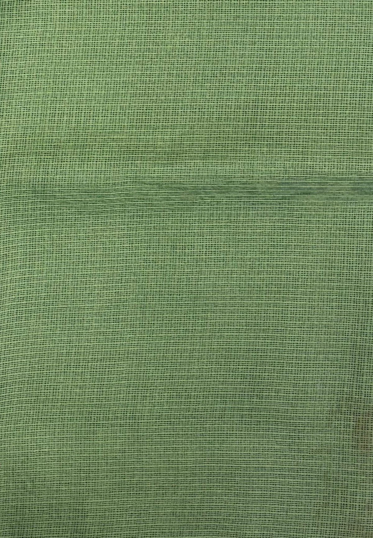 Kota Saree-Green In Floral Jaali Lace Border