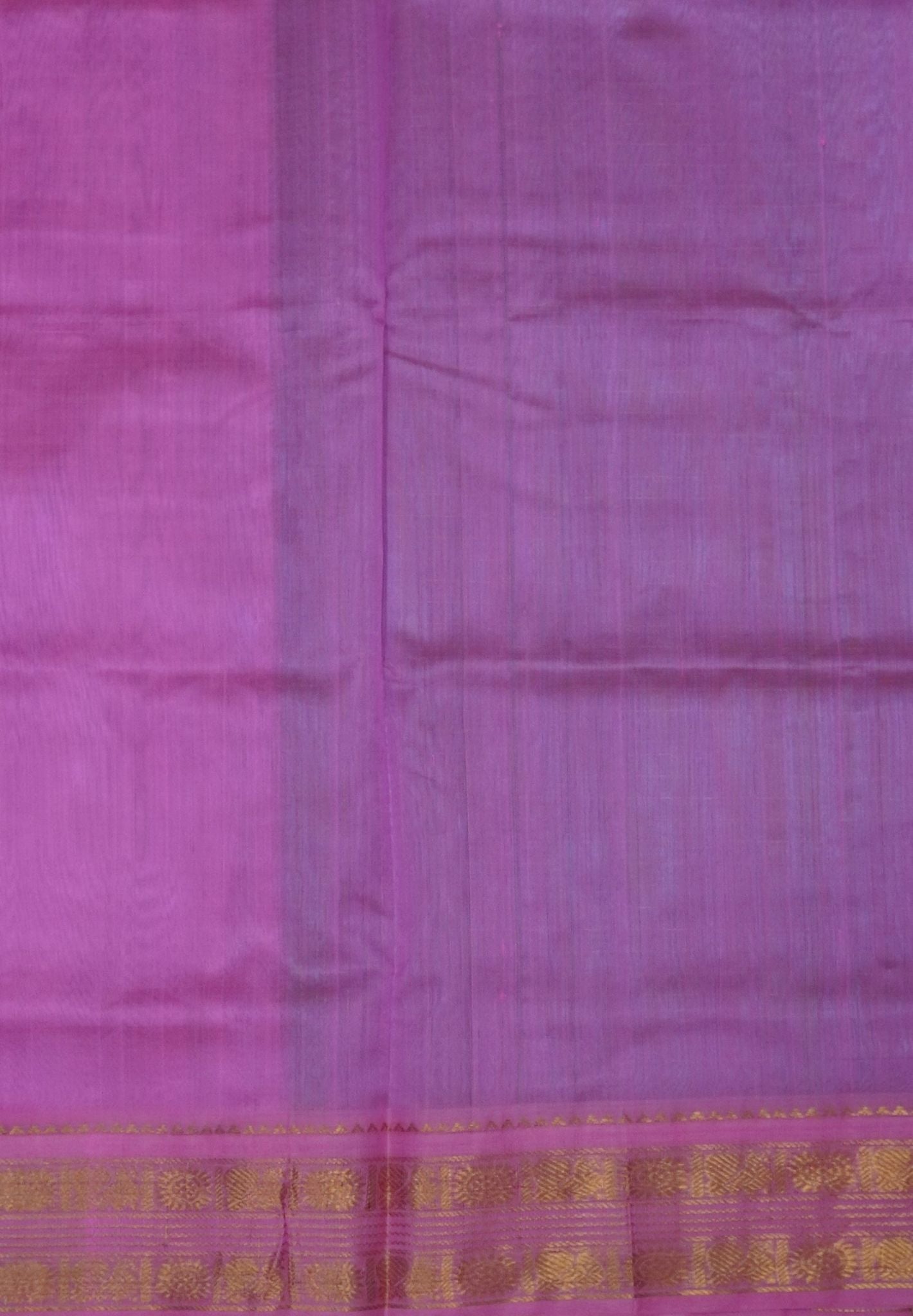 Pure Silk Cotton Saree – Teal Green in Zari Checks with Contrast Border