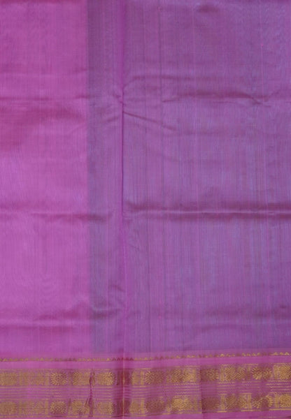 Pure Silk Cotton Saree – Teal Green in Zari Checks with Contrast Border