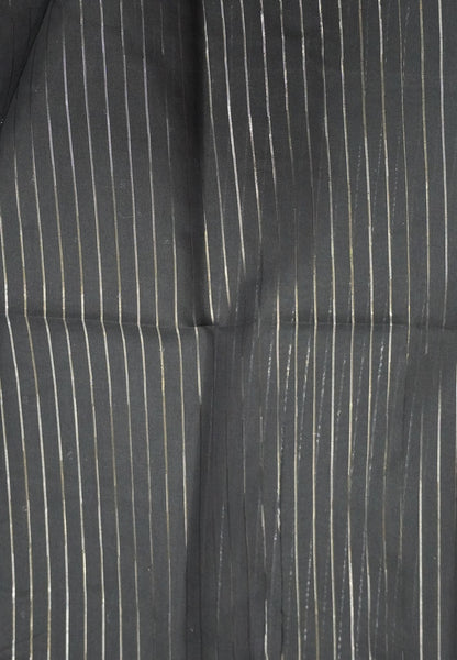 Organza Saree- Black Pastle Shades with Sequence Work