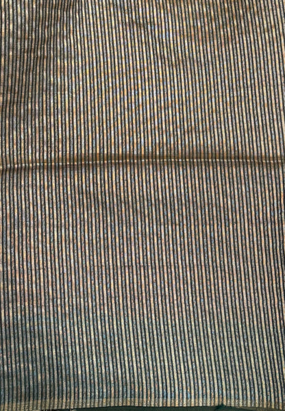 Semi Tussar Saree-Orange in Tower Pattern Border