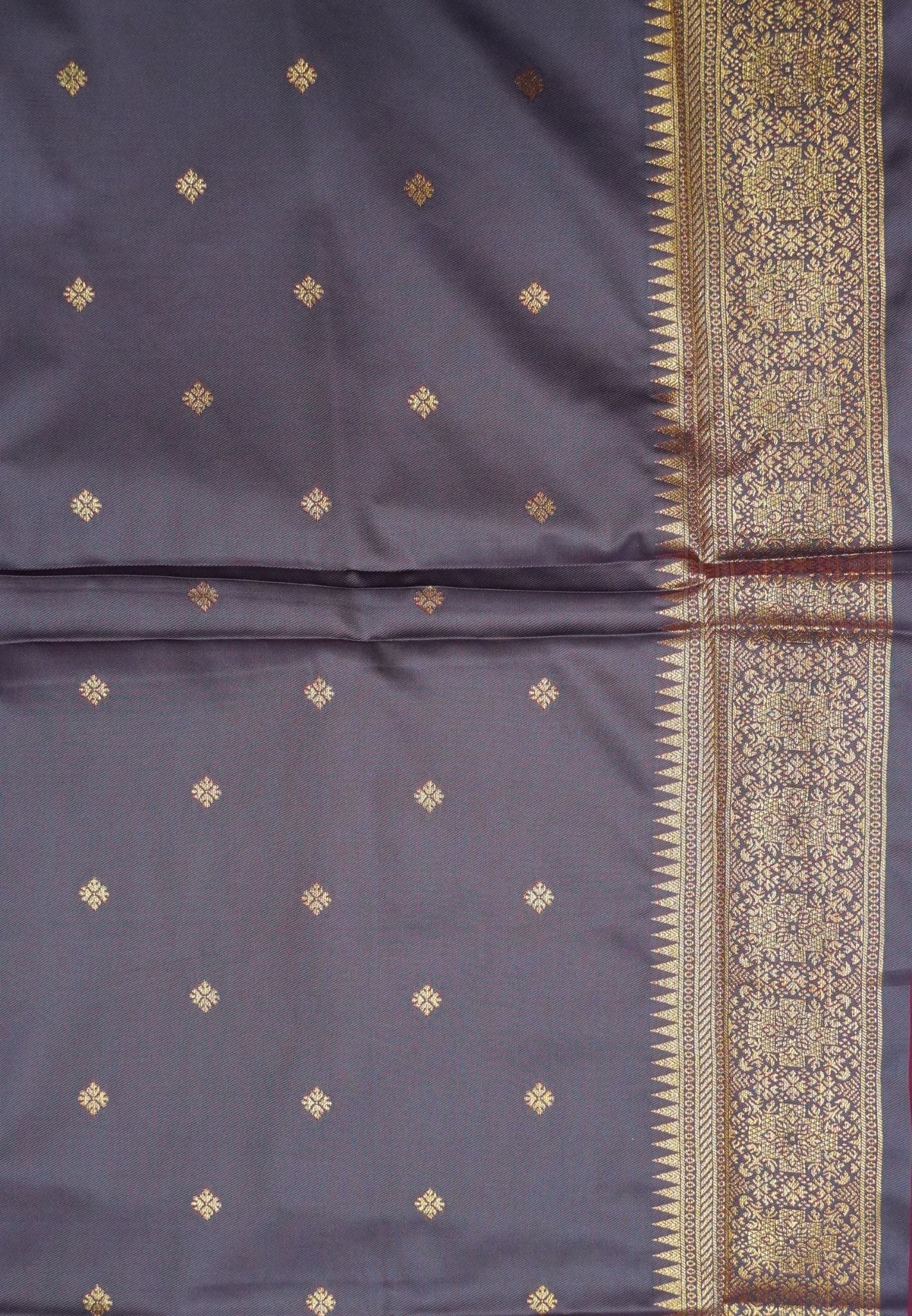 Semi Silk Saree-Maroon