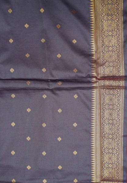 Semi Silk Saree-Maroon