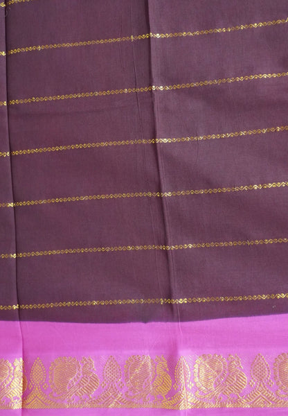 Sungudi Cotton Saree-Araku with Veldhari Pattern & Rich Pallu