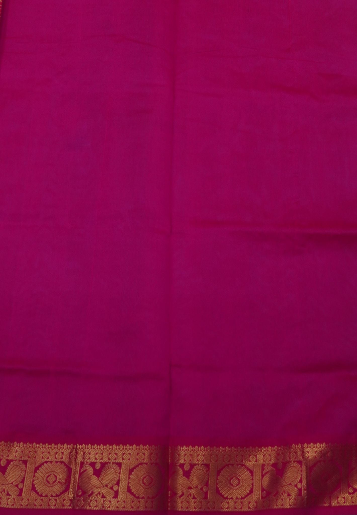 Silk Cotton Saree – Ramar Blue with Contrast Annapakshi Border