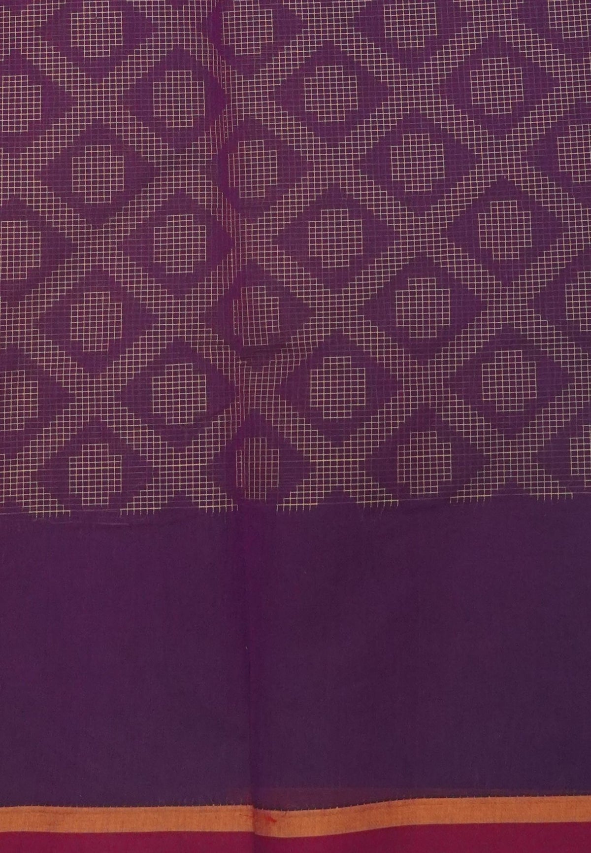 Cotton Saree-Purple in Thread Work