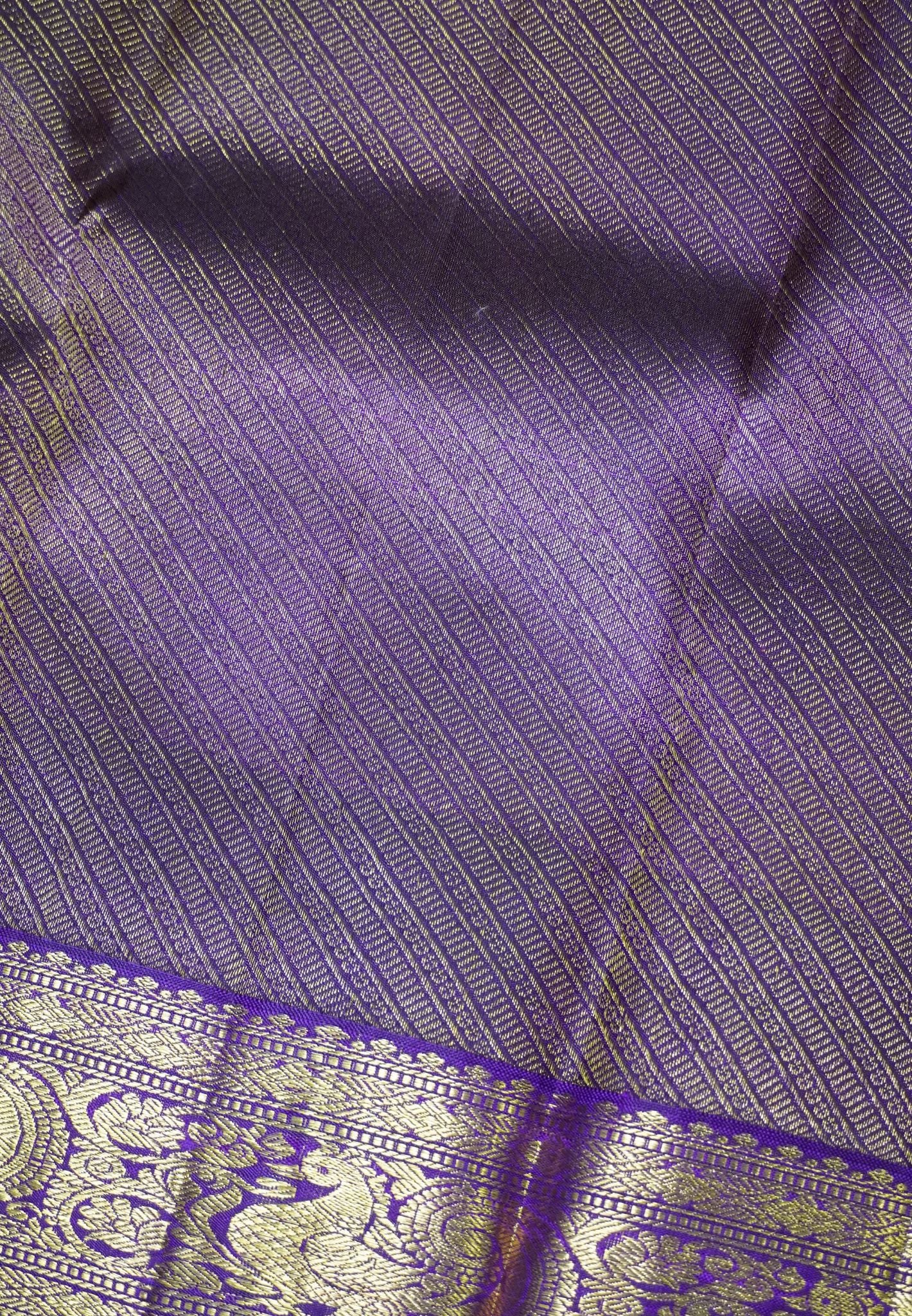 Pure Kanchipuram Silk -Beige-Wine