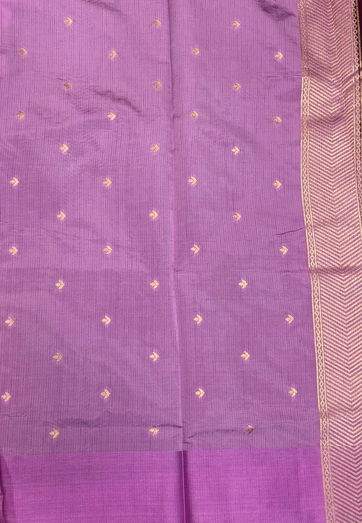 Mulberry Silk Saree-Tone of Wine with Deer Border