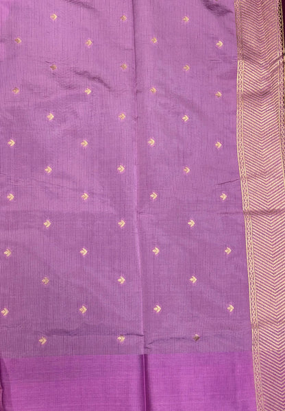 Mulberry Silk Saree-Tone of Wine with Deer Border