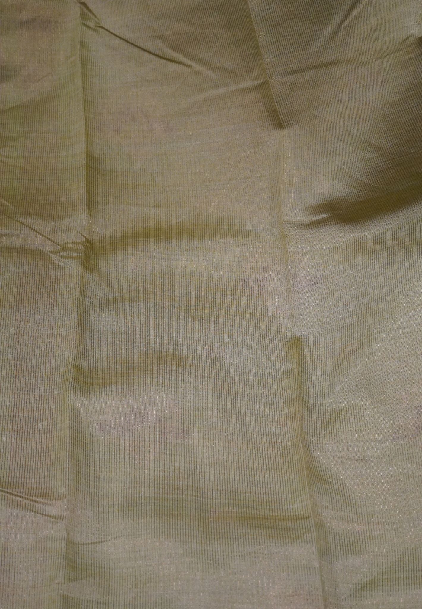 Semi Tussar Saree-Baby Green with Floral Zari Motif