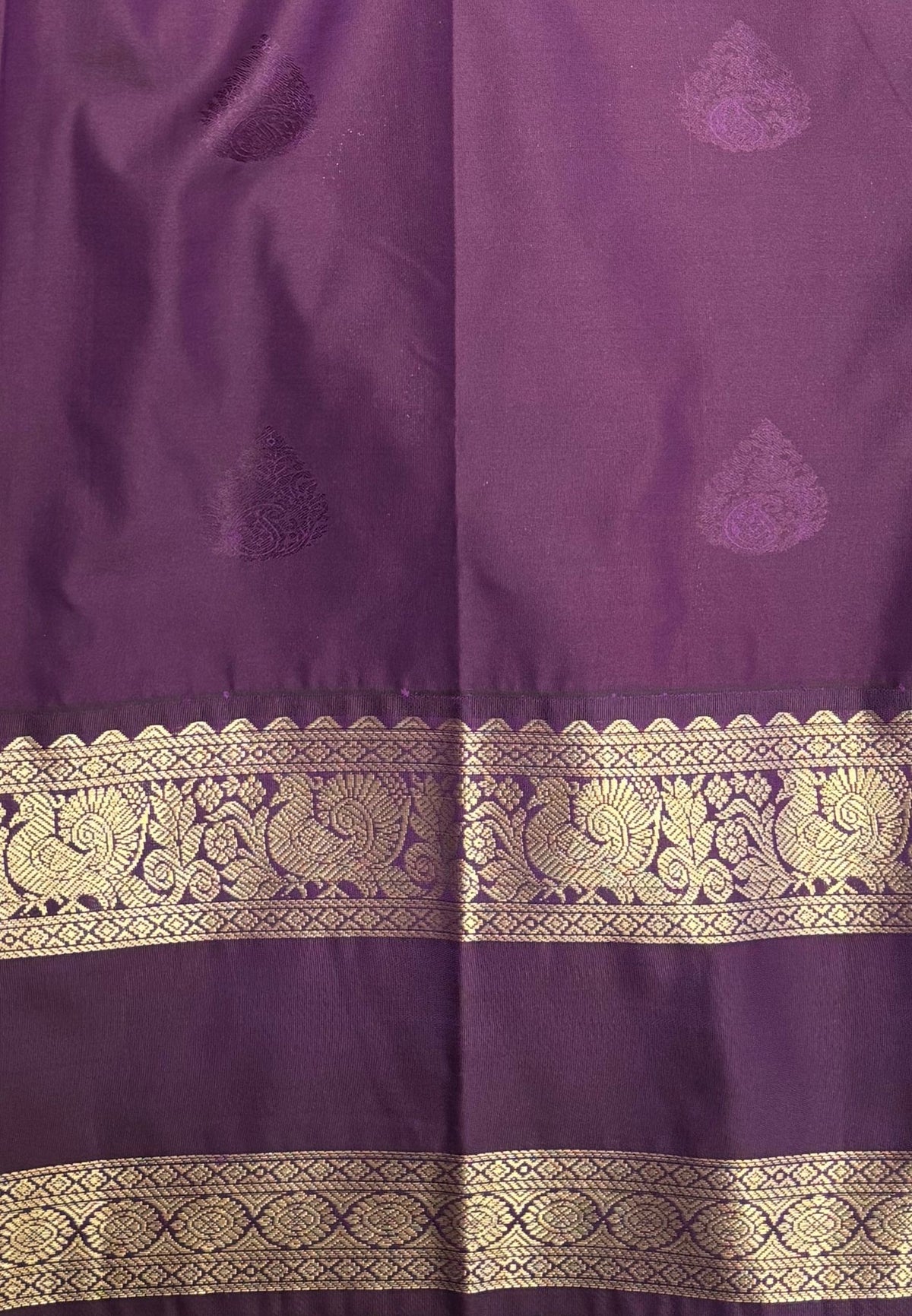 Budget Kanchipuram Saree-Mustard Yellow with Contrast Border