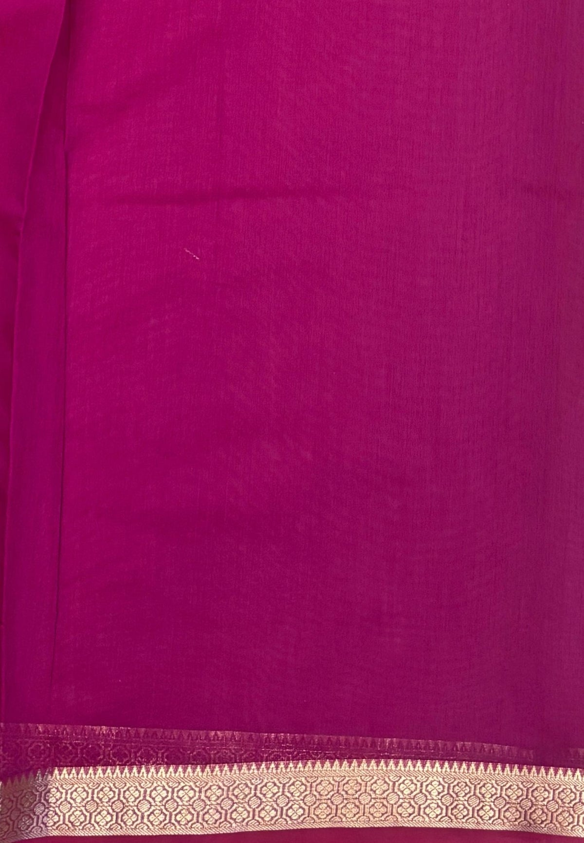 Semi Maheswari Saree-Wine In Multi-Stripe Zari Border
