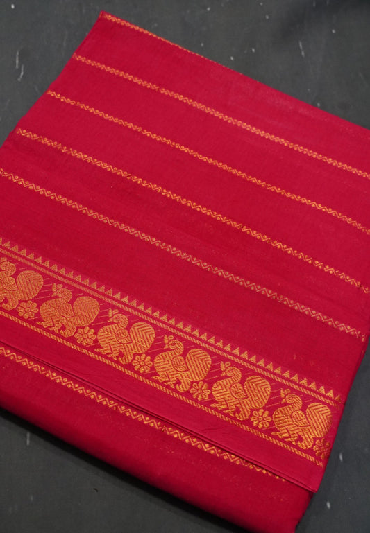 Sungudi Cotton- Veldhari Pattern Pink