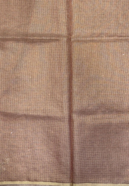 Kota Saree-Red In Floral Applique Border