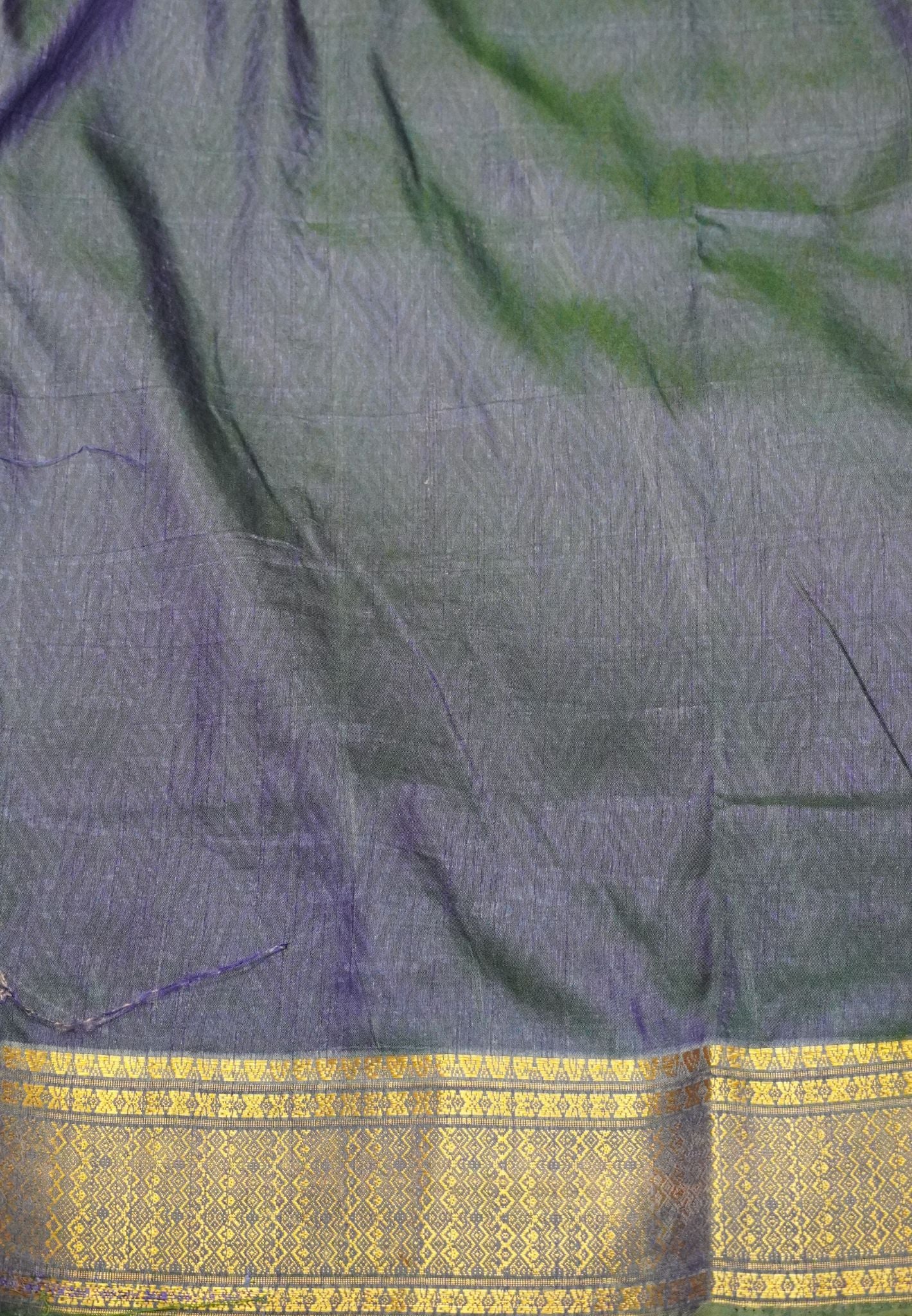 Semi Patola Saree – Green & Blue Elegance